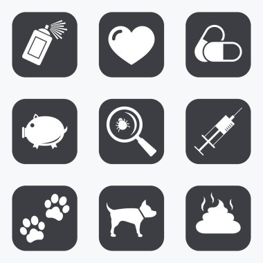 Veteriner, Evcil hayvan simgeler.