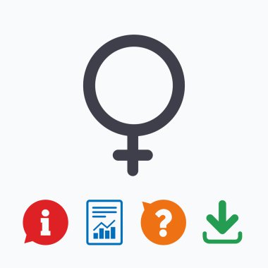 dişi işareti simgesi.