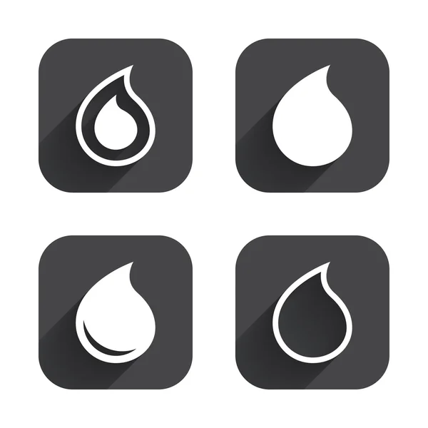 Water drop icons. — Stock Vector