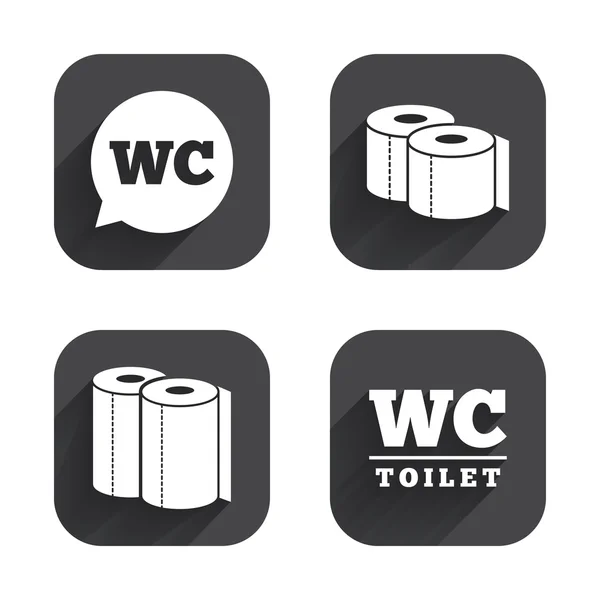 Иконки туалетной бумаги . — стоковый вектор