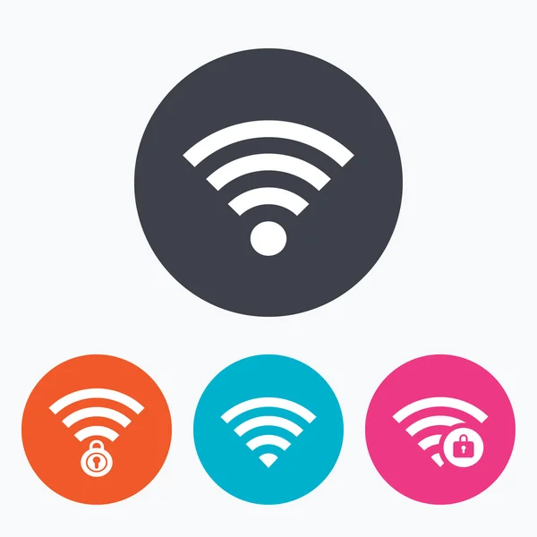 Wifi Wireless Network icons. — Stock Vector