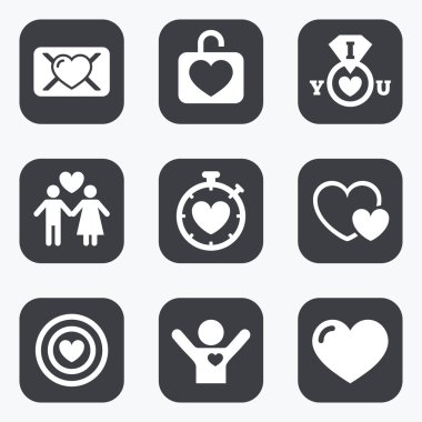 Aşk, Sevgililer günü simgeler.