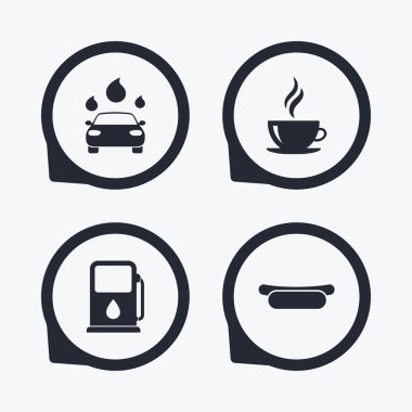 benzin veya gaz istasyonu simgeler Hizmetleri.