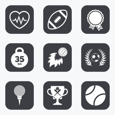 Spor oyunları, fitness simgesi.