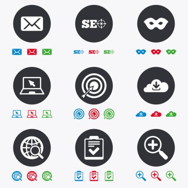 Internet, seo simgeler.