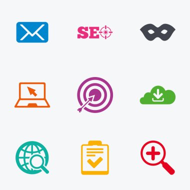 Internet, seo simgeler.