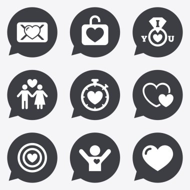 Aşk, Sevgililer günü simgeler.