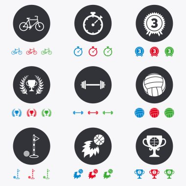 Spor oyunları, fitness simgesi.