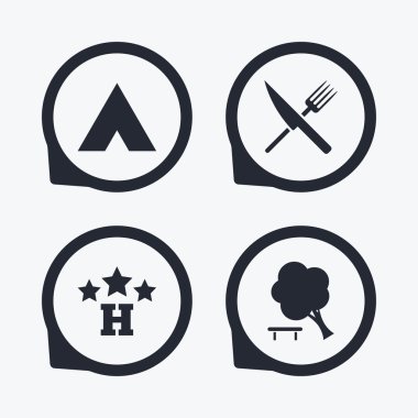 Çadır kamp gıda, otel,