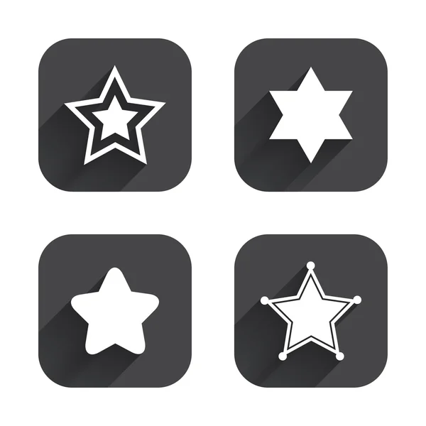 Star of David icons. — Stock Vector