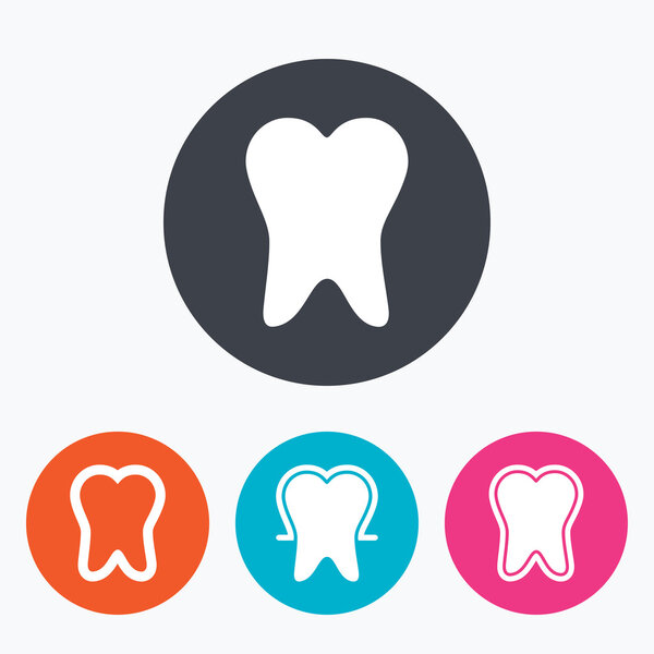 Tooth enamel protection icons.