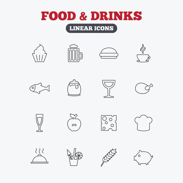 Food and Drinks icon. — Stock Vector