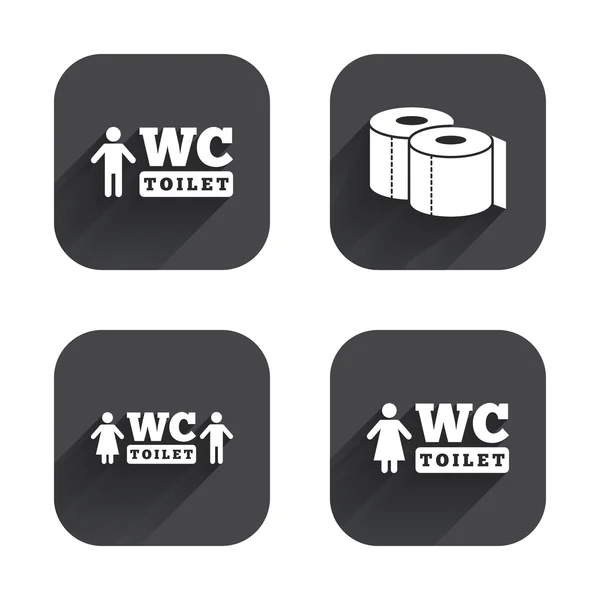 Symbole aus Toilettenpapier. — Stockvektor