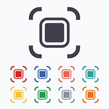 Otofokus bölge işareti simgeleri