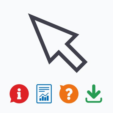 Fare imleç işareti simgesi.