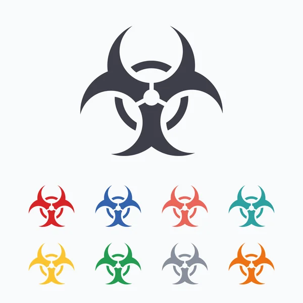 Biohazard sign icons — Stock Vector