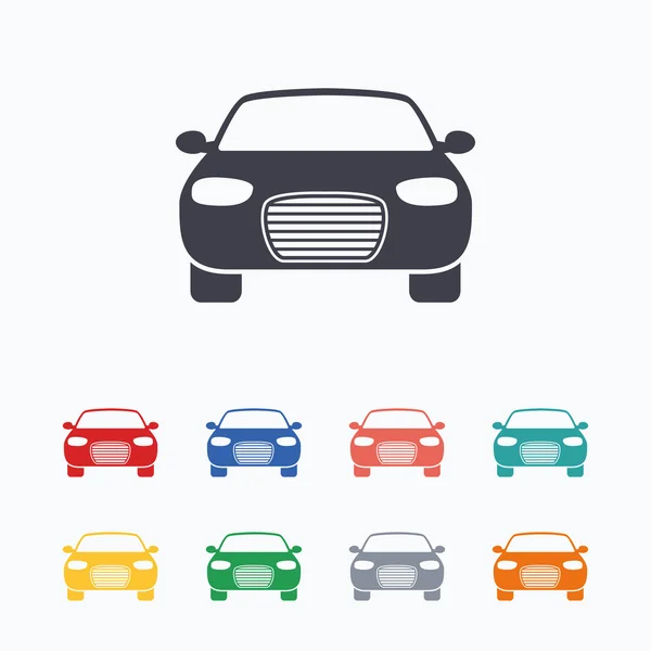 Bil tecken ikoner — Stock vektor