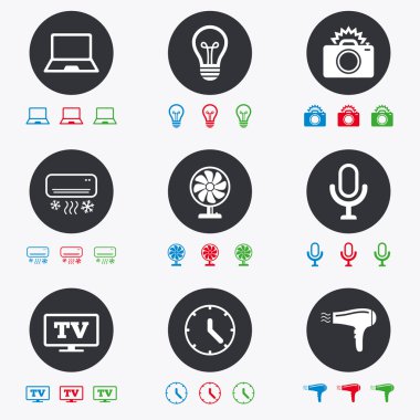 Ev aletleri, aygıt simgelerini. Klima.