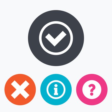 bilgi simgeleri. soru SSS sembolü.