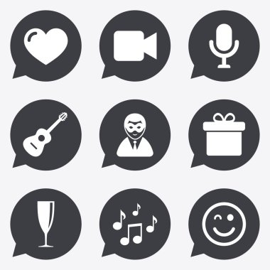 Parti kutlama, doğum günü simgeler. Karnaval.