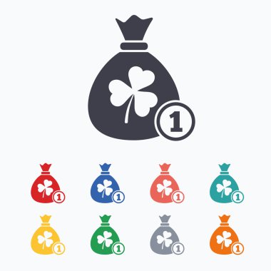 Para çantasını üç yonca işaret bırakır.