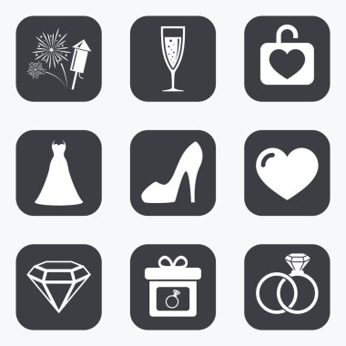 Düğün, nişan simgeler.