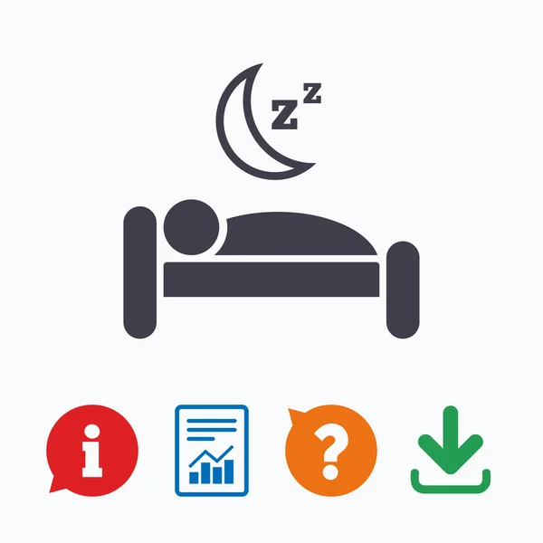 Hotel teken pictogram. — Stockvector