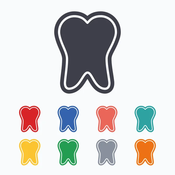 Zahnschmelz-Schutzzeichen — Stockvektor