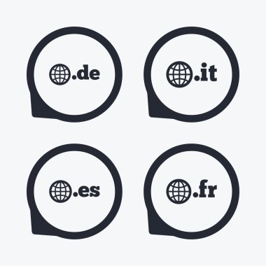 üst düzey etki alanları işaretleri.