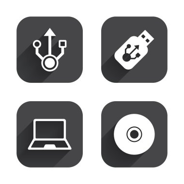 USB flash sürücü simgeleri.