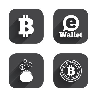 Bitcoin simgeler. Elektronik cüzdan sembolleri