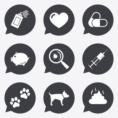 Veteriner, Evcil hayvan simgeler.