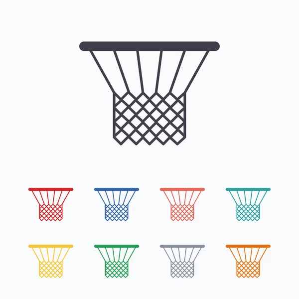 Basketball basket icons — Stock Vector