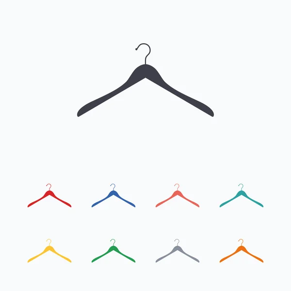 Hanger sign icons — Stock Vector