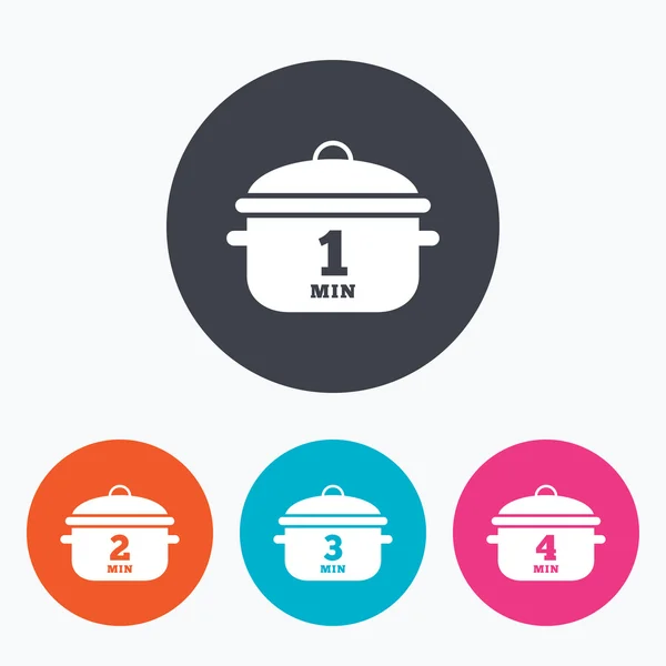 Matlagning pan ikoner. — Stock vektor
