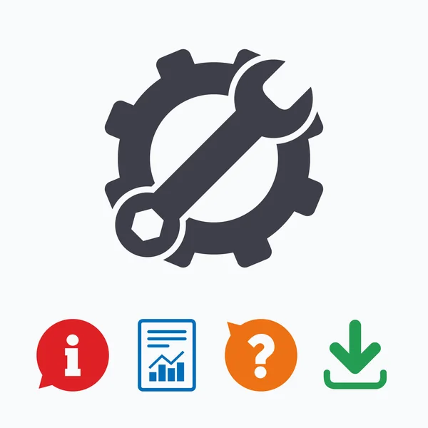 Service icon. Wrench key — Stockvector