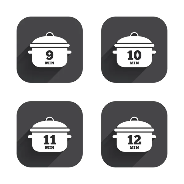 Cooking pan icons. — Stock Vector