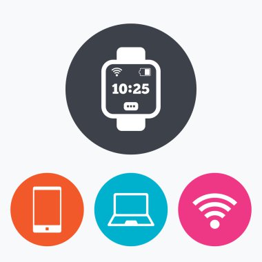 Defter ve akıllı telefon simgeleri