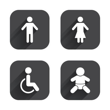 WC tuvalet simgeler.