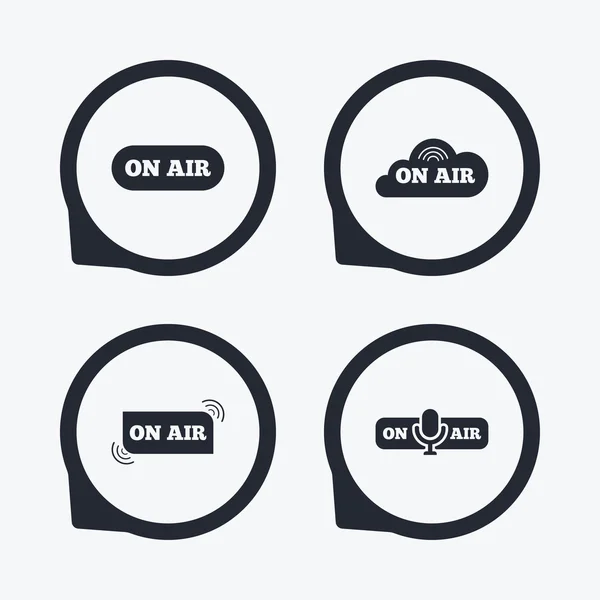 On air icons. — Stock Vector