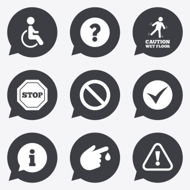 Dikkat dikkat kutsal kişilerin resmi. Bilgi işaretleri.