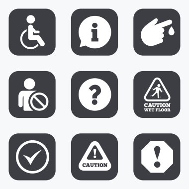 Dikkat bildirim simgeleri.