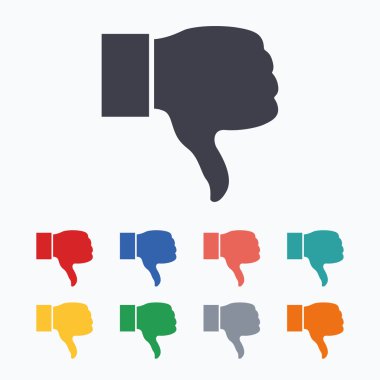 Sevmediğim işareti simgeleri