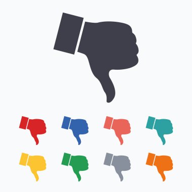 Sevmediğim işareti simgeleri