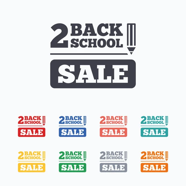 Back to school signs — Stock Vector