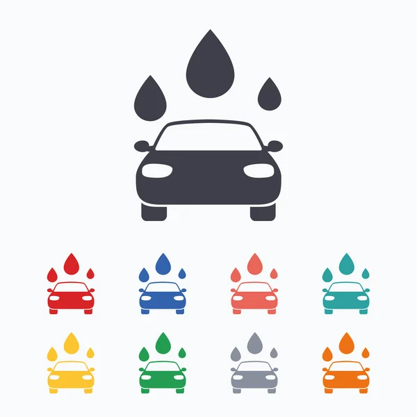 洗车标志图标 — 图库矢量图片