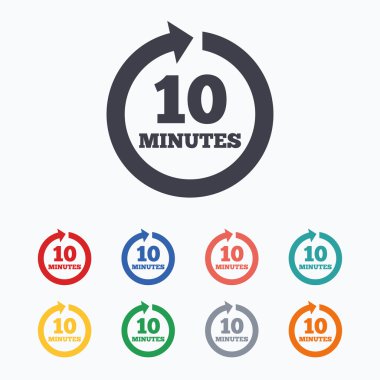 Her 10 dakika işaretleri