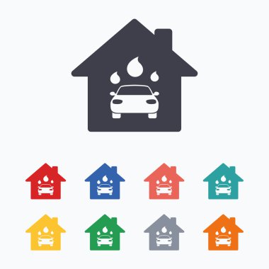 Oto yıkama işareti simgeleri