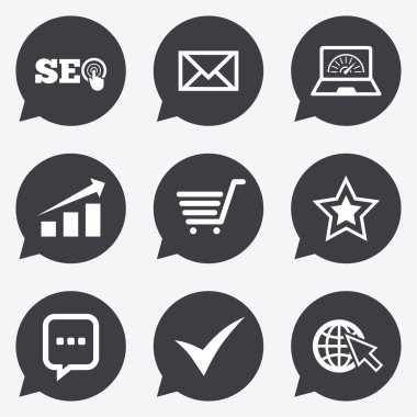 Internet, seo simgeler.