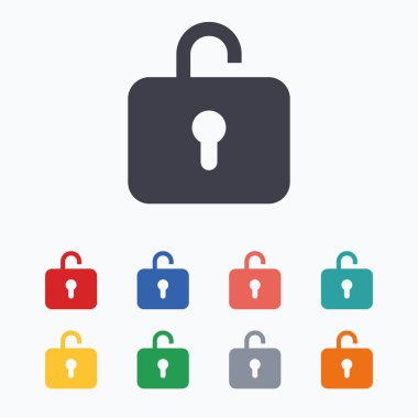 kilit işareti simgeleri